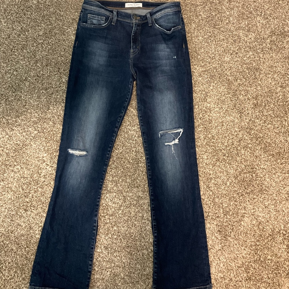 Flying monkey bootcut distressed jeans size 29 inseam 29